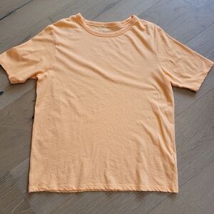 EUC Everlane Shirt Women's sz XS Oversized Short Sleeve Orange Crewneck T-Shirt